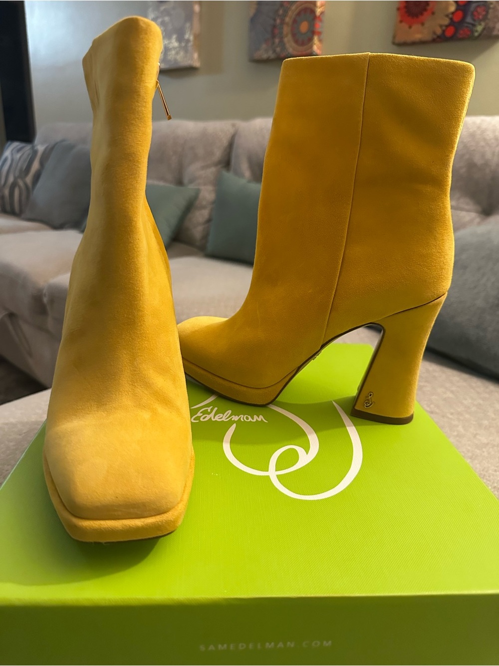 Platform Yellow Boots
